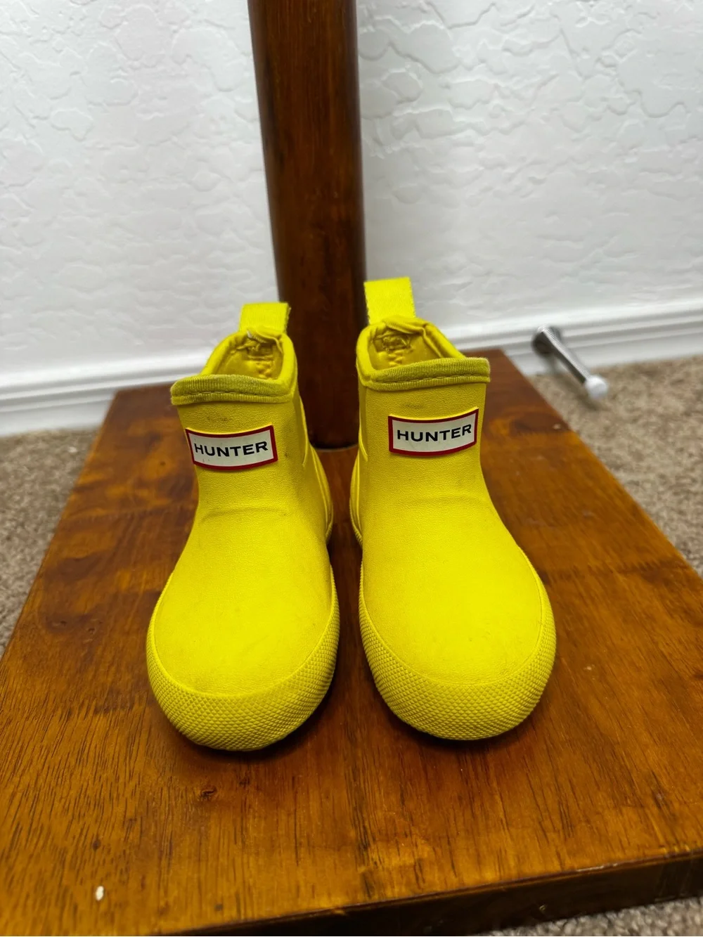 Hunter Kids Yellow Finley Rain Boots